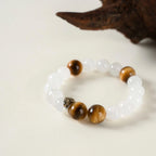 猴年生肖手鍊 – 虎眼石與石英，象徵活力