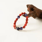 馬生肖能量手鍊 – 紅玉髓和紫水晶