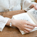 生肖雞命理手鍊 – 石英和白紋石