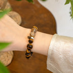 龍生肖守護手鍊 – 虎眼石與煙晶，賦予力量