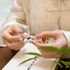 生肖雞命理手鍊 – 石英和白紋石