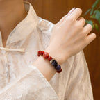 馬生肖能量手鍊 – 紅玉髓和紫水晶