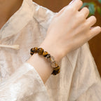 龍生肖守護手鍊 – 虎眼石與煙晶，賦予力量