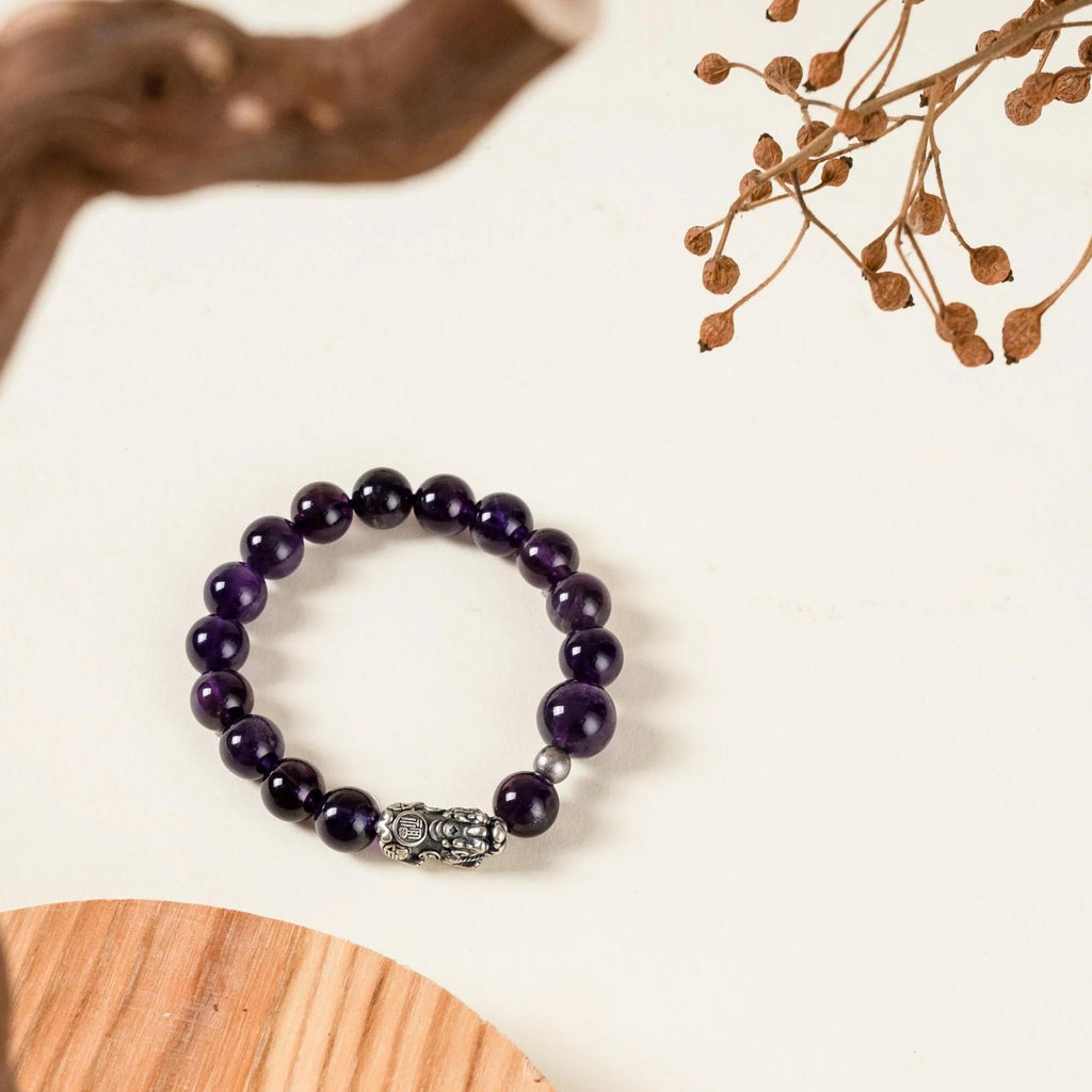 紫水晶貔貅手鍊
