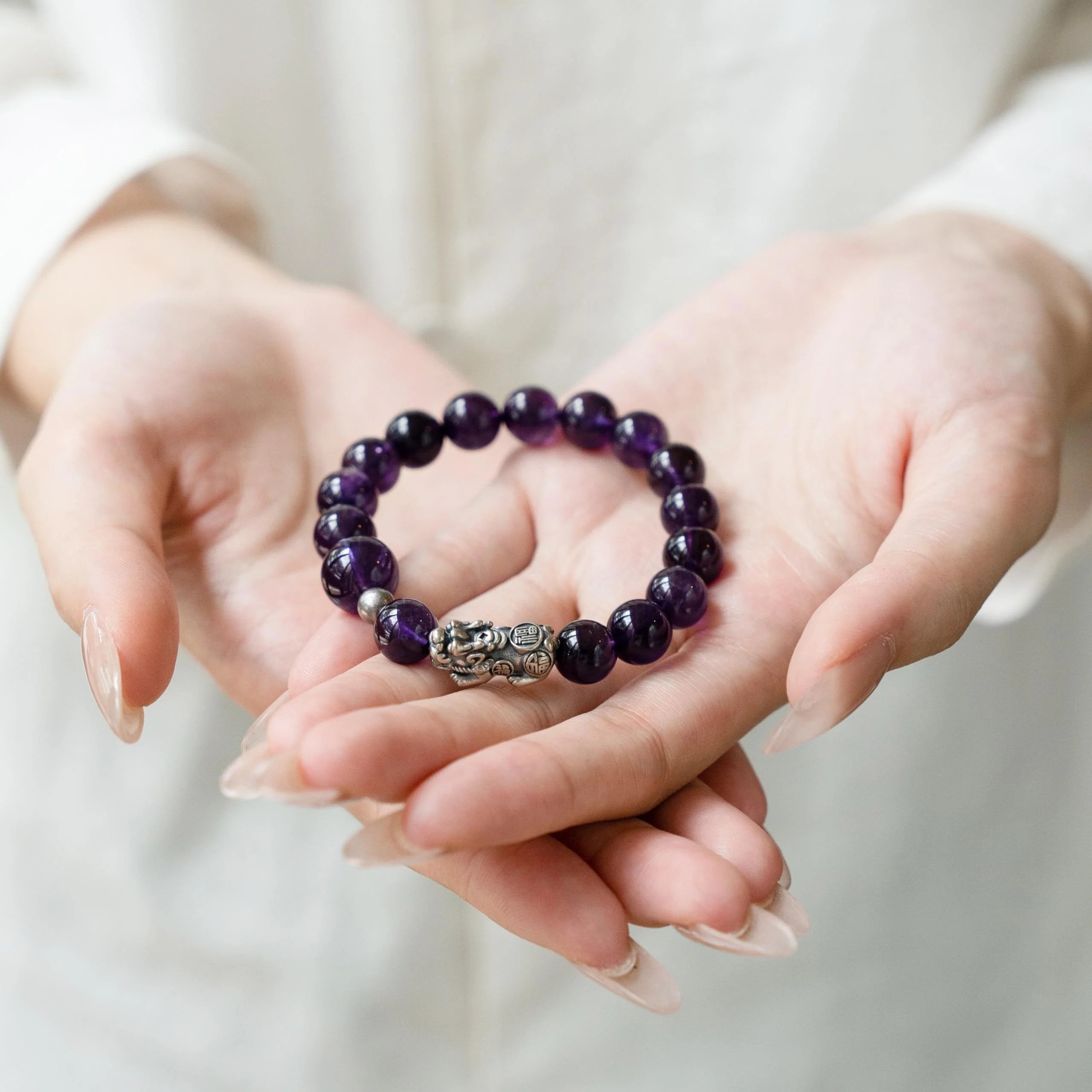 紫水晶貔貅手鍊
