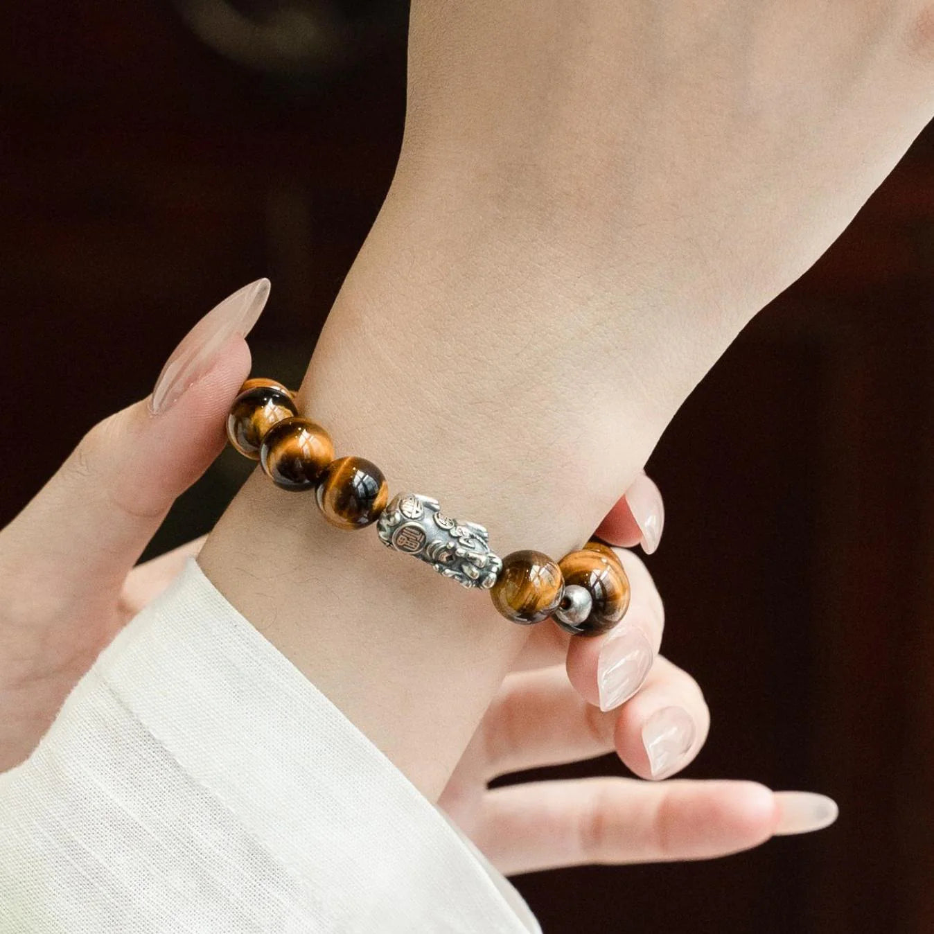 黃虎眼石財富手鐲