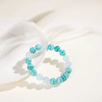 亞馬遜石藍玉髓水晶手鍊