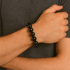 黑銀曜石光輝手鍊